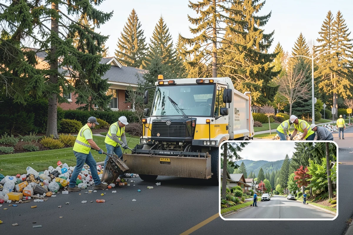 Asphalt Patching in Darrington, Snohomish County, WA - Failures cut back to sound pavement for lasting repairs