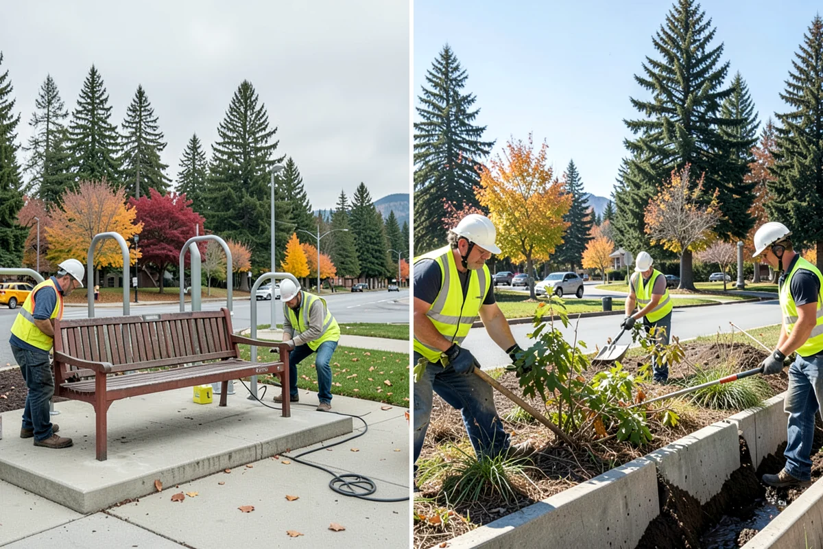 Asphalt Patching in DuPont, Pierce County, WA - Mark and saw-cut the failed area to square edges