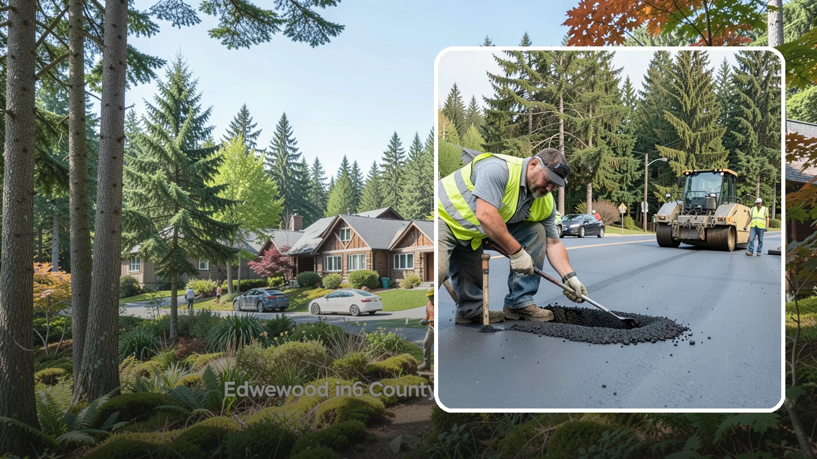 Asphalt Patching in Edgewood, Pierce County, WA - Durable asphalt patching that restores failed pavement sections, utility cuts, and localized potholes.