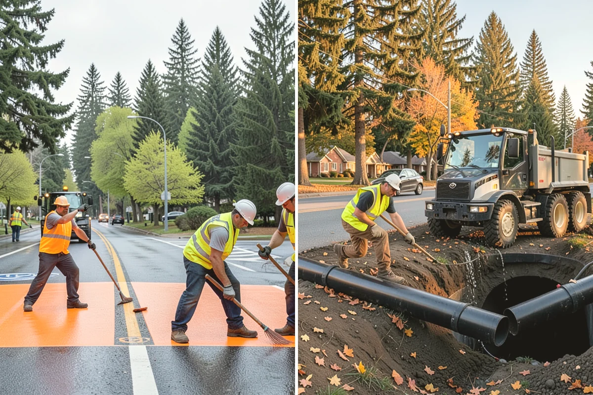 Asphalt Patching in Edgewood, Pierce County, WA - Mark and saw-cut the failed area to square edges