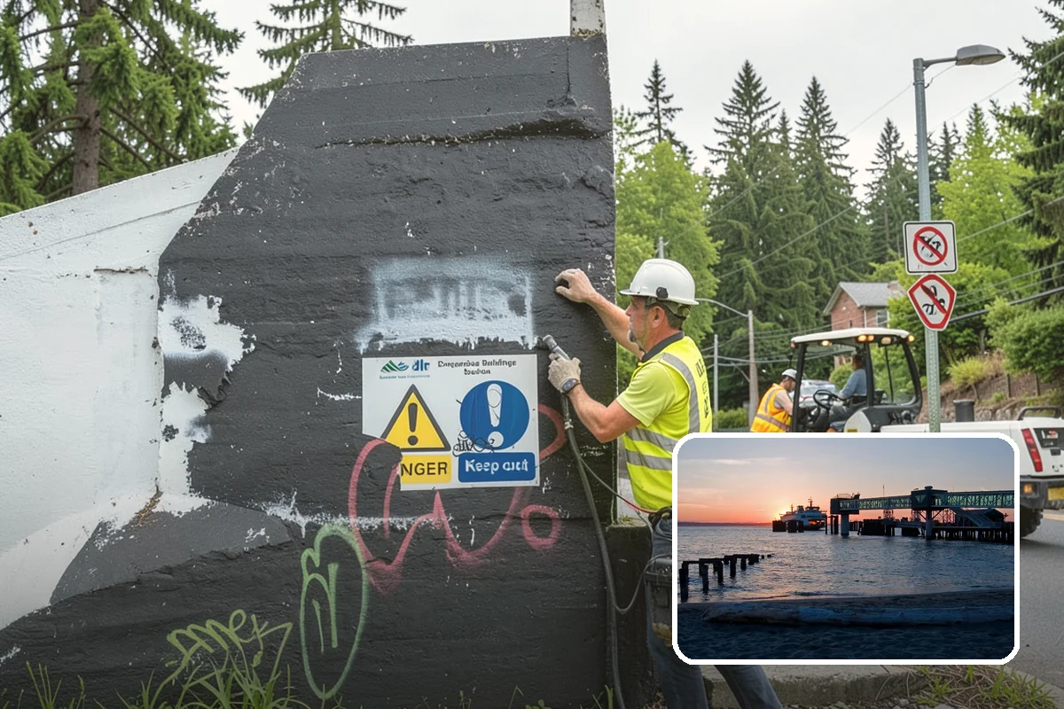 Asphalt Patching in Edmonds, Snohomish County, WA - Failures cut back to sound pavement for lasting repairs