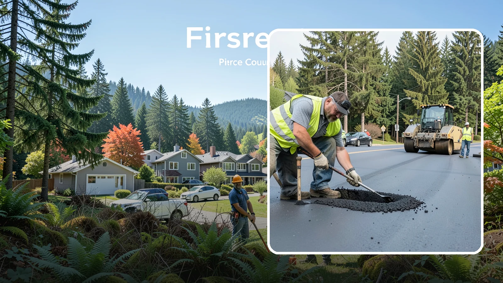 Asphalt Patching in Fircrest, Pierce County, WA - Durable asphalt patching that restores failed pavement sections, utility cuts, and localized potholes.