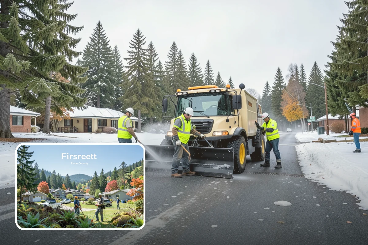 Asphalt Patching in Fircrest, Pierce County, WA - Failures cut back to sound pavement for lasting repairs