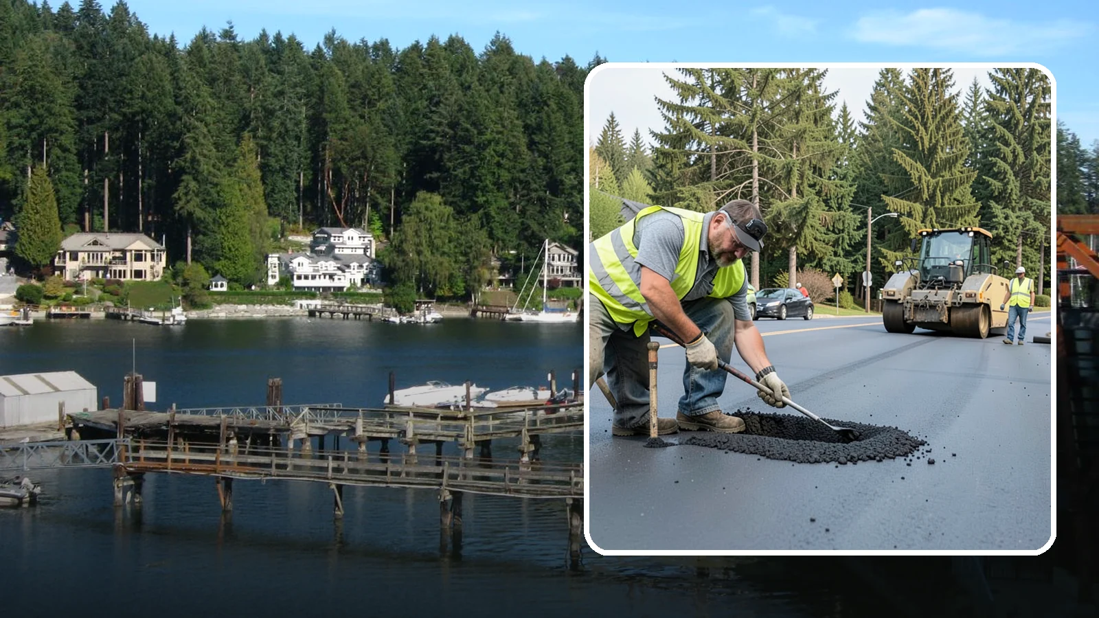 Asphalt Patching in Gig Harbor, Pierce County, WA - Durable asphalt patching that restores failed pavement sections, utility cuts, and localized potholes.