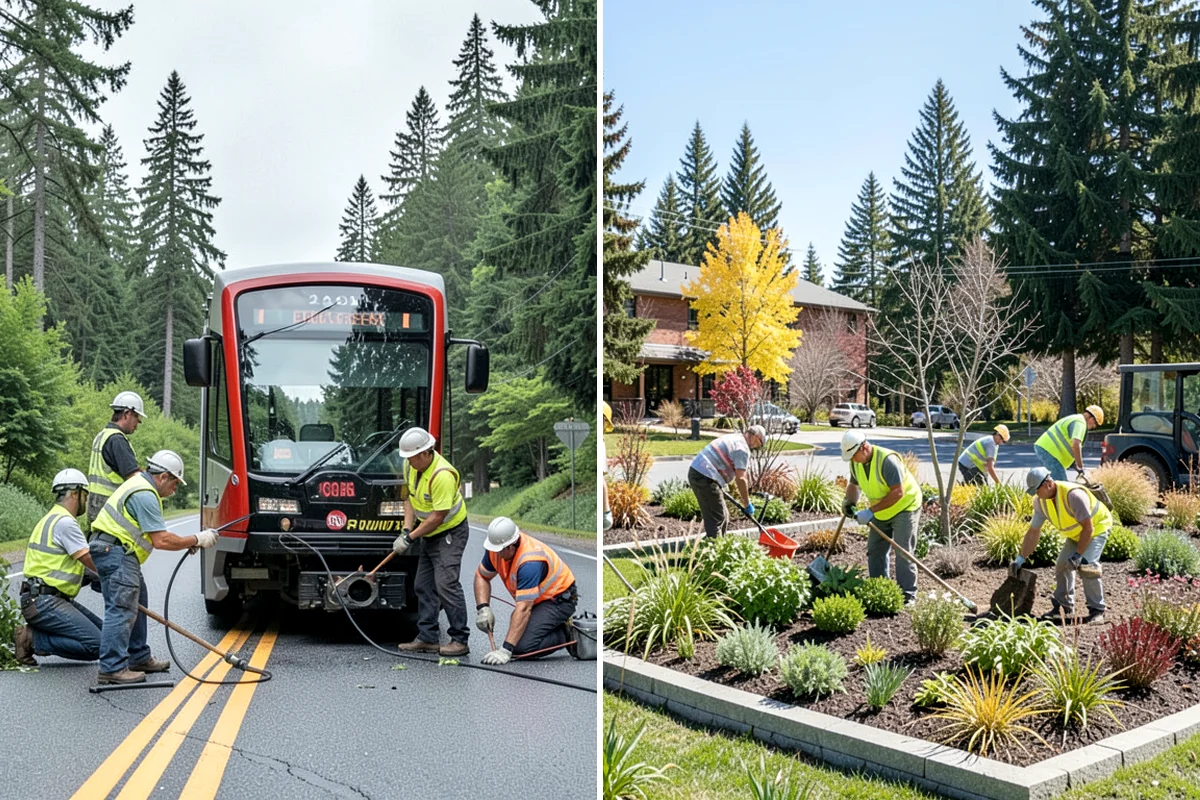 Asphalt Patching in Gig Harbor, Pierce County, WA - Mark and saw-cut the failed area to square edges