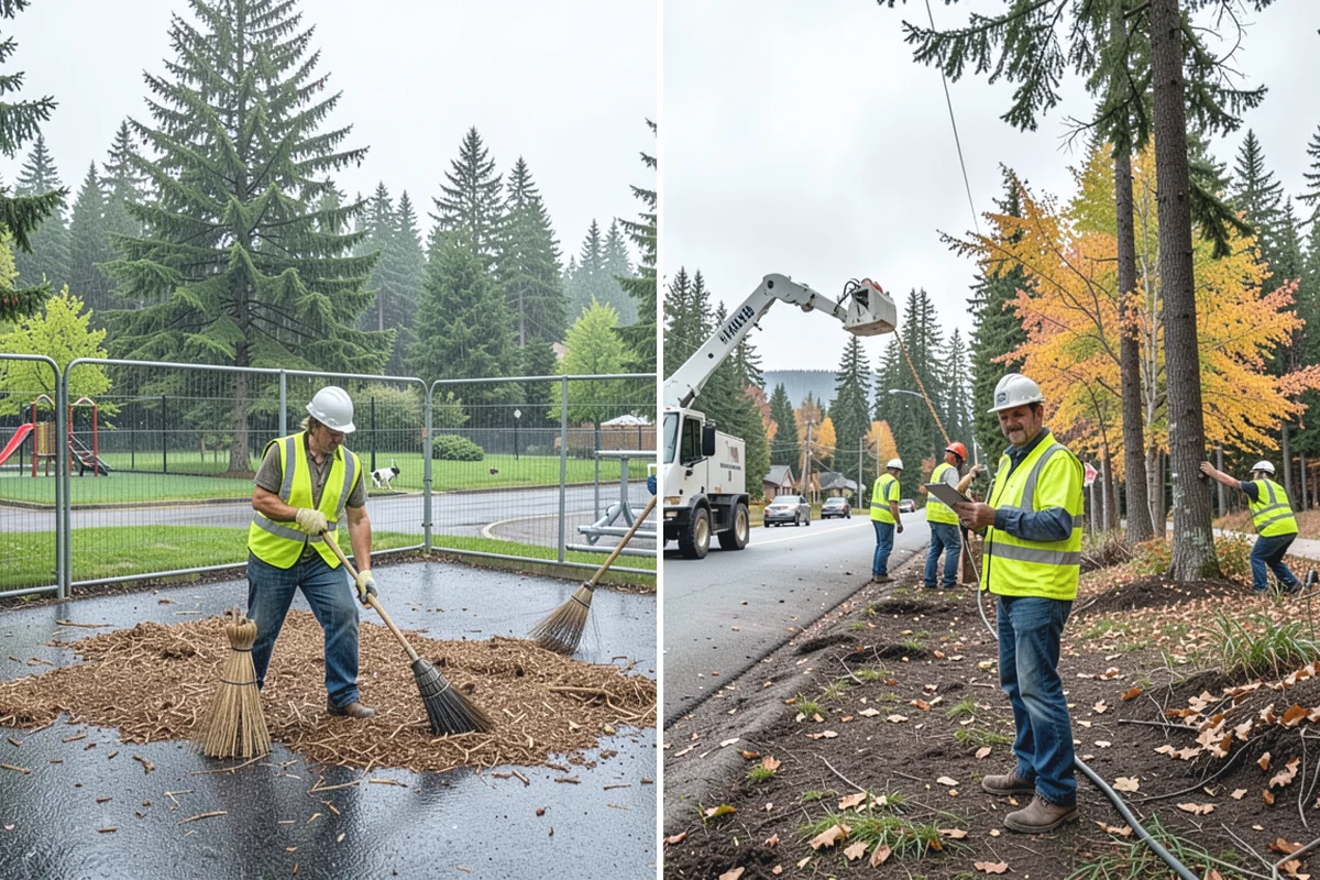 Asphalt Patching in Hamilton, Skagit County, WA - Mark and saw-cut the failed area to square edges