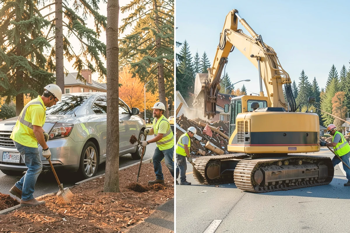 Asphalt Patching in Index, Snohomish County, WA - Mark and saw-cut the failed area to square edges