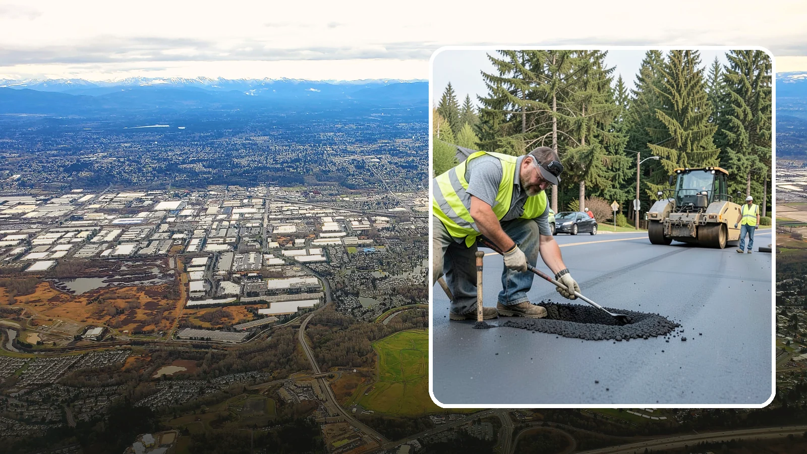 Asphalt Patching in Kent, King County, WA - Durable asphalt patching that restores failed pavement sections, utility cuts, and localized potholes.