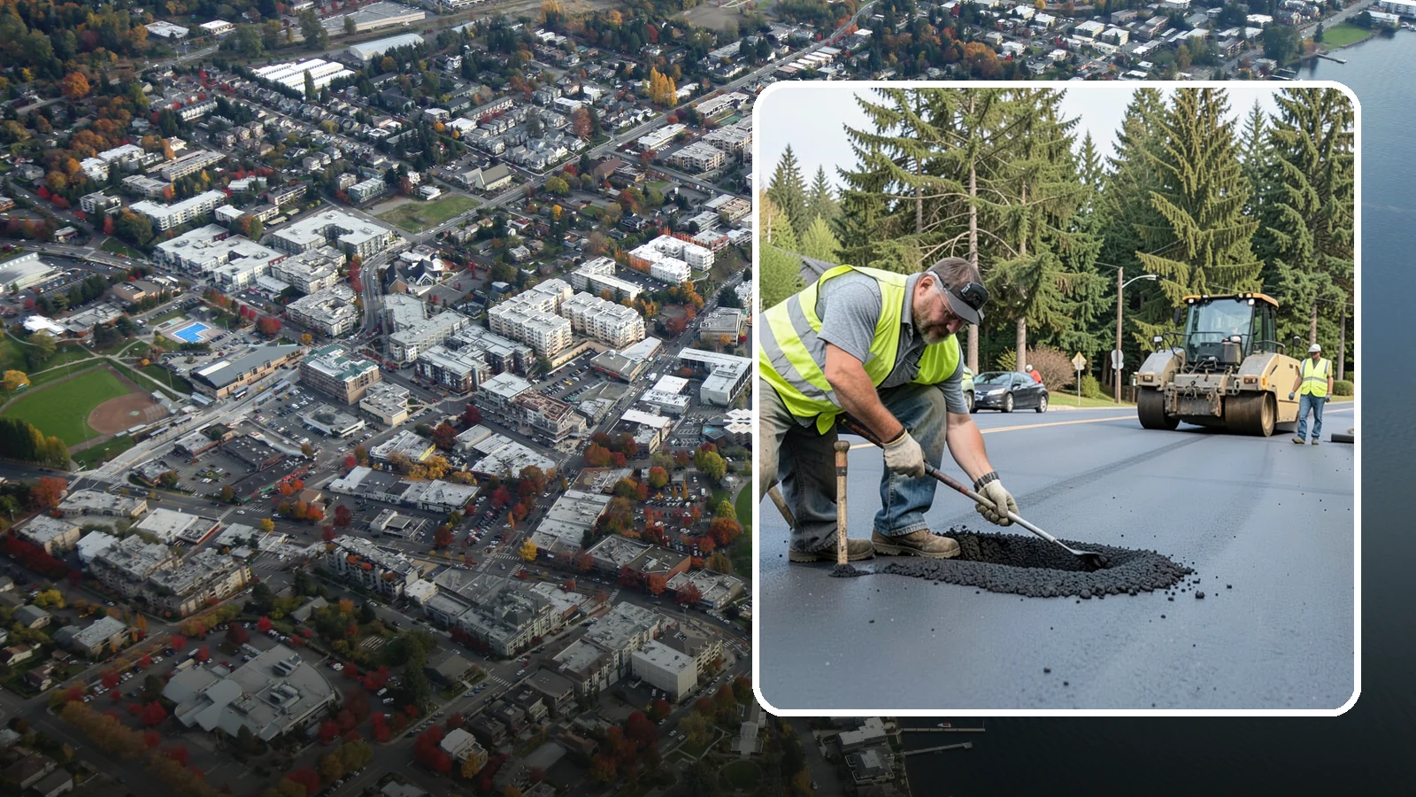 Asphalt Patching in Kirkland, King County, WA - Durable asphalt patching that restores failed pavement sections, utility cuts, and localized potholes.