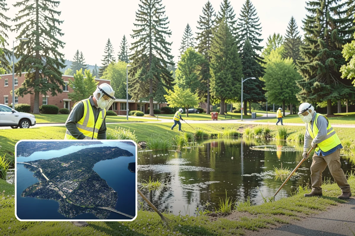 Asphalt Patching in Mercer Island, King County, WA - Failures cut back to sound pavement for lasting repairs