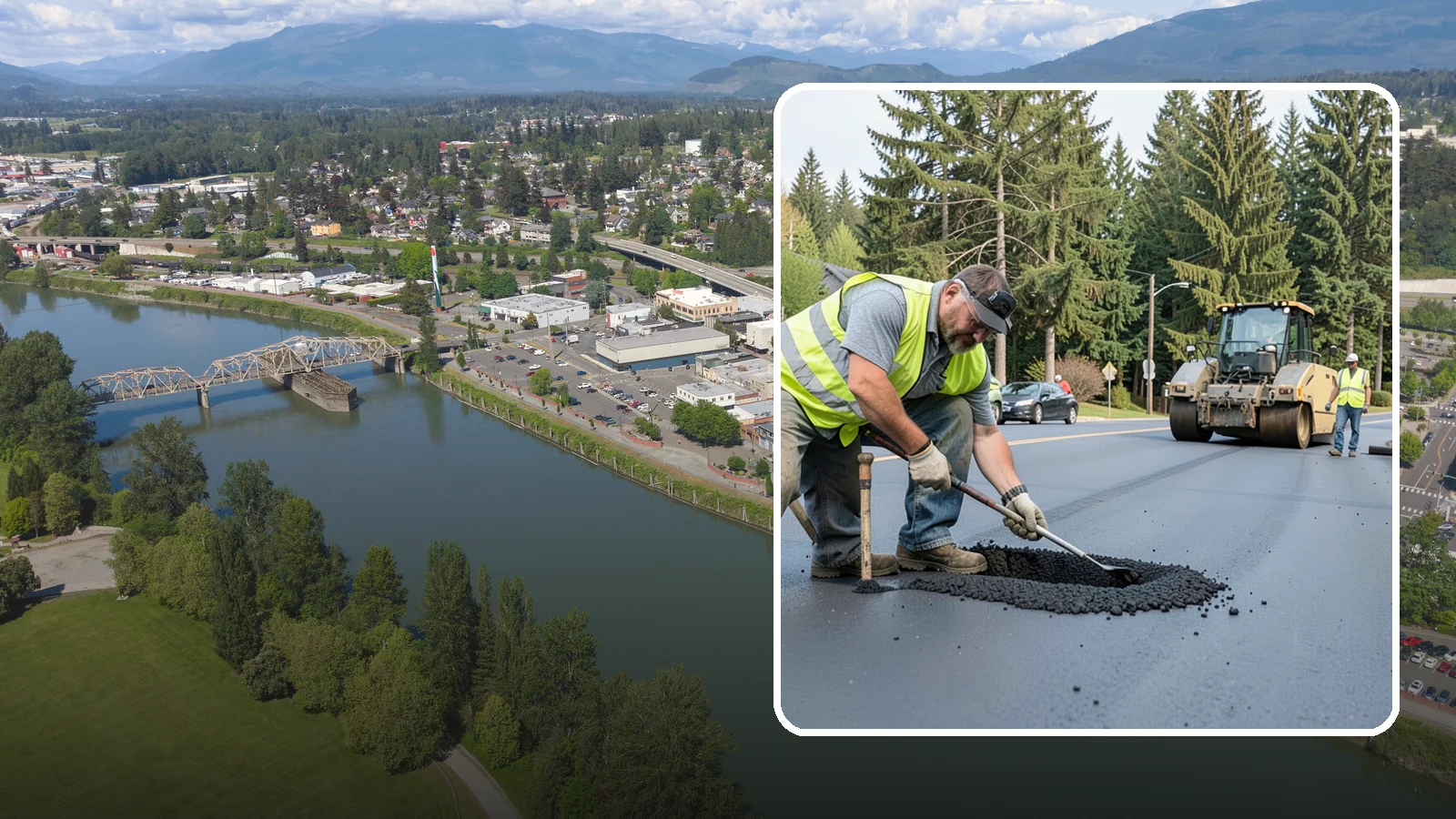Asphalt Patching in Mount Vernon, Skagit County, WA - Durable asphalt patching that restores failed pavement sections, utility cuts, and localized potholes.