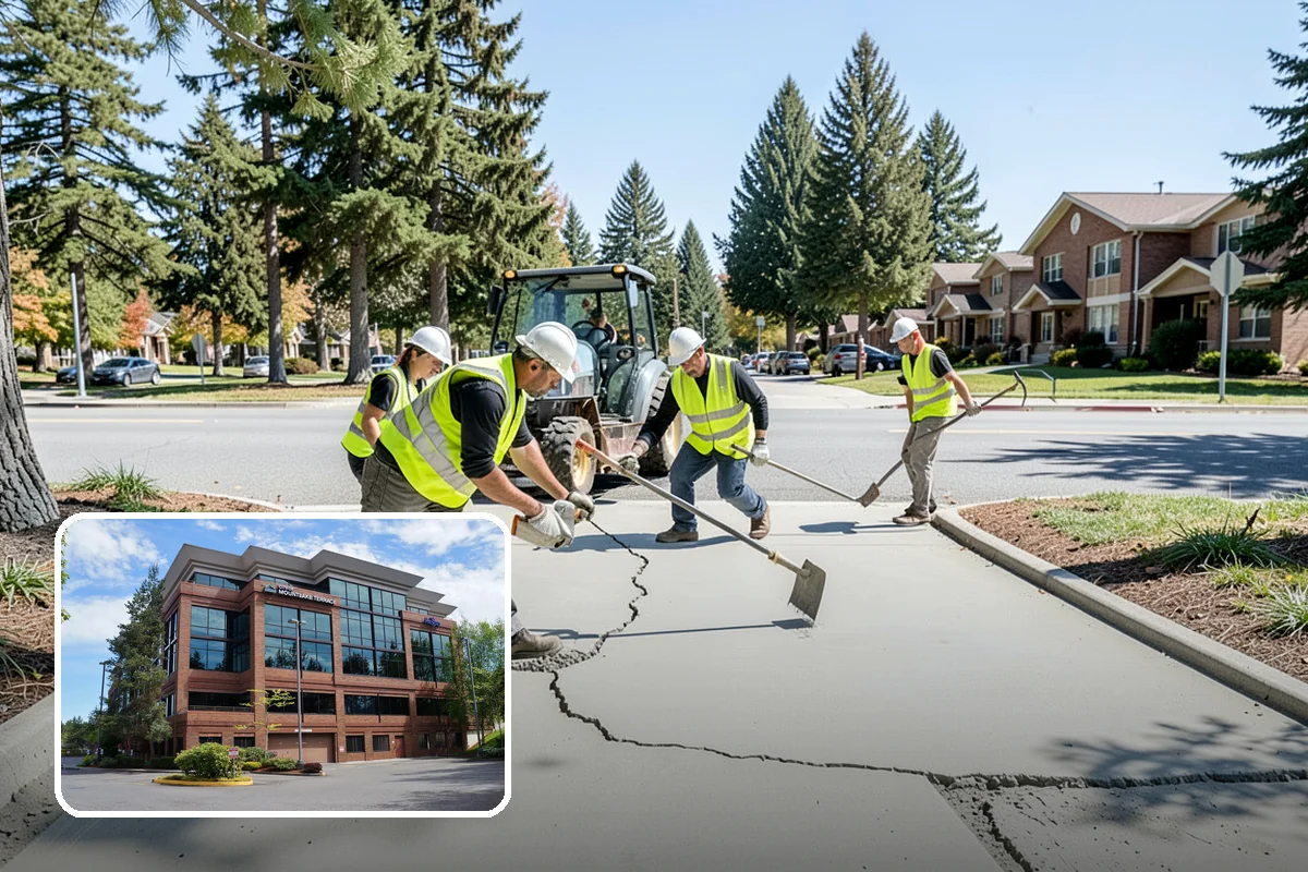 Asphalt Patching in Mountlake Terrace, Snohomish County, WA - Failures cut back to sound pavement for lasting repairs