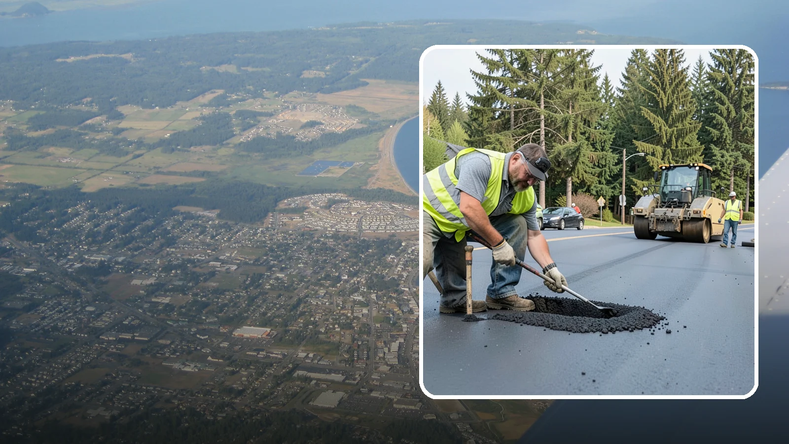 Asphalt Patching in Oak Harbor, Island County, WA - Durable asphalt patching that restores failed pavement sections, utility cuts, and localized potholes.