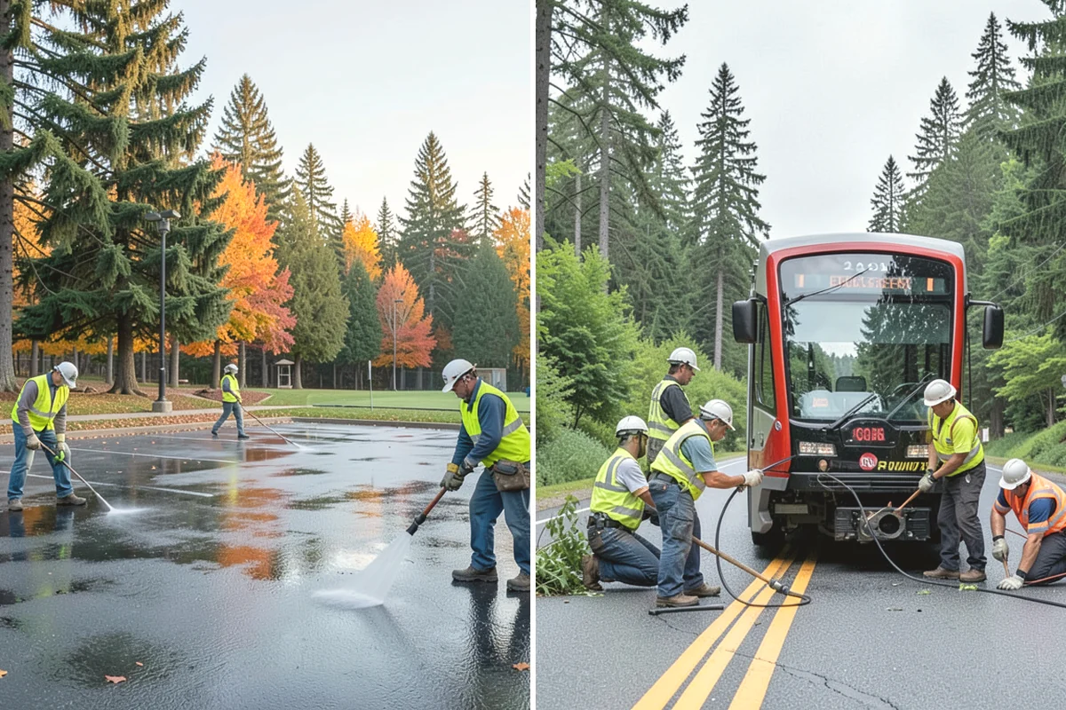 Asphalt Patching in Oak Harbor, Island County, WA - Mark and saw-cut the failed area to square edges