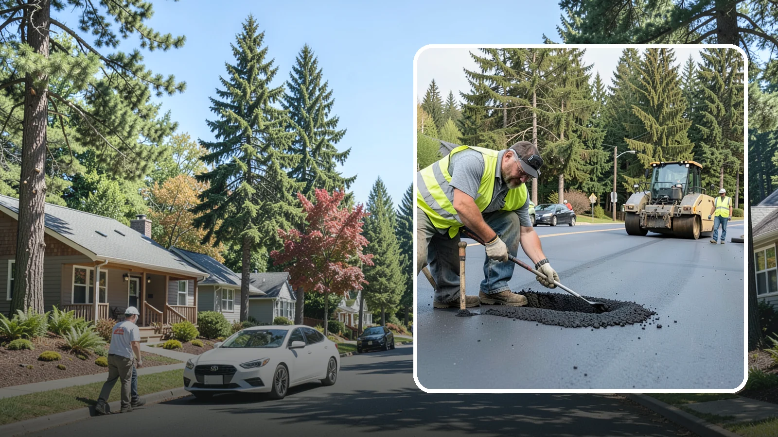 Asphalt Patching in Orting, Pierce County, WA - Durable asphalt patching that restores failed pavement sections, utility cuts, and localized potholes.