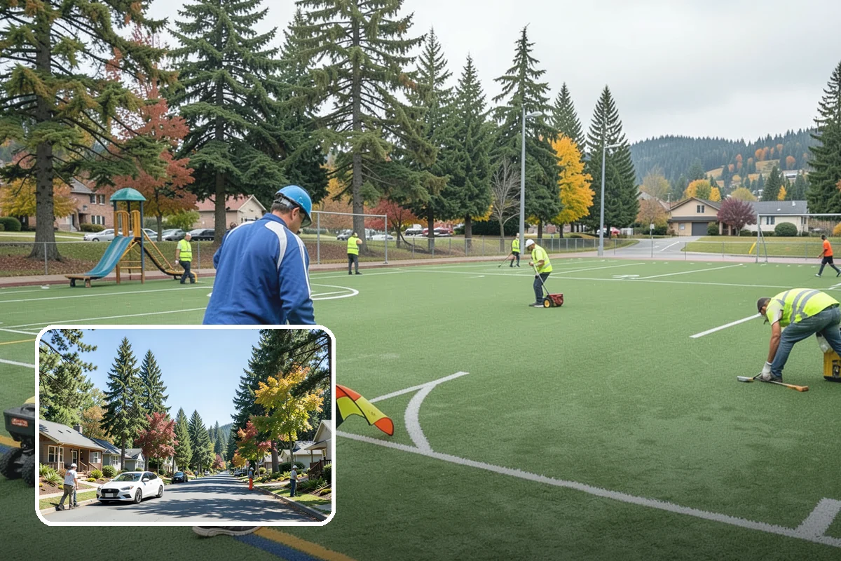 Asphalt Patching in Orting, Pierce County, WA - Failures cut back to sound pavement for lasting repairs