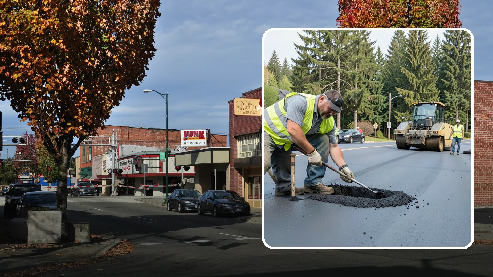 Asphalt Patching in Puyallup, Pierce County, WA - Durable asphalt patching that restores failed pavement sections, utility cuts, and localized potholes.