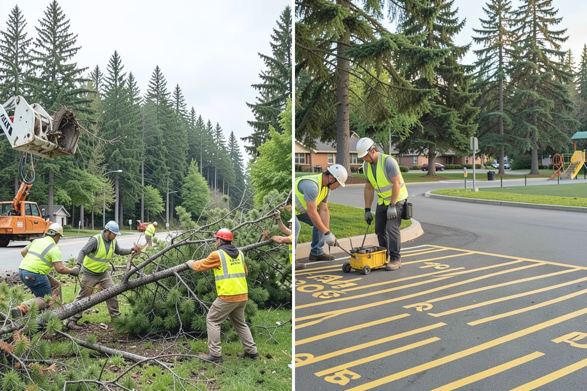 Asphalt Patching in Renton, King County, WA - Mark and saw-cut the failed area to square edges