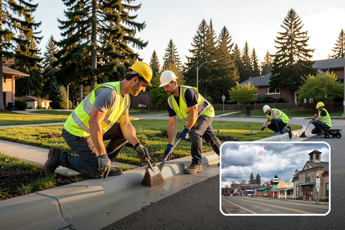 Asphalt Patching in Roy, Pierce County, WA - Failures cut back to sound pavement for lasting repairs
