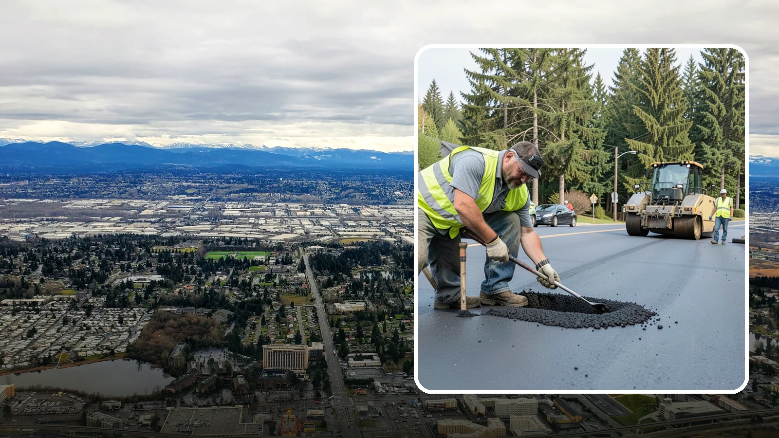 Asphalt Patching in SeaTac, King County, WA - Durable asphalt patching that restores failed pavement sections, utility cuts, and localized potholes.