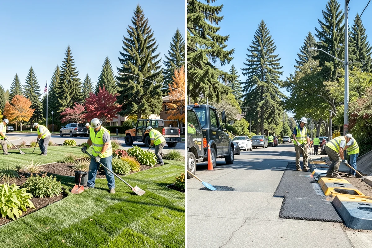 Asphalt Patching in Seattle, King County, WA - Mark and saw-cut the failed area to square edges