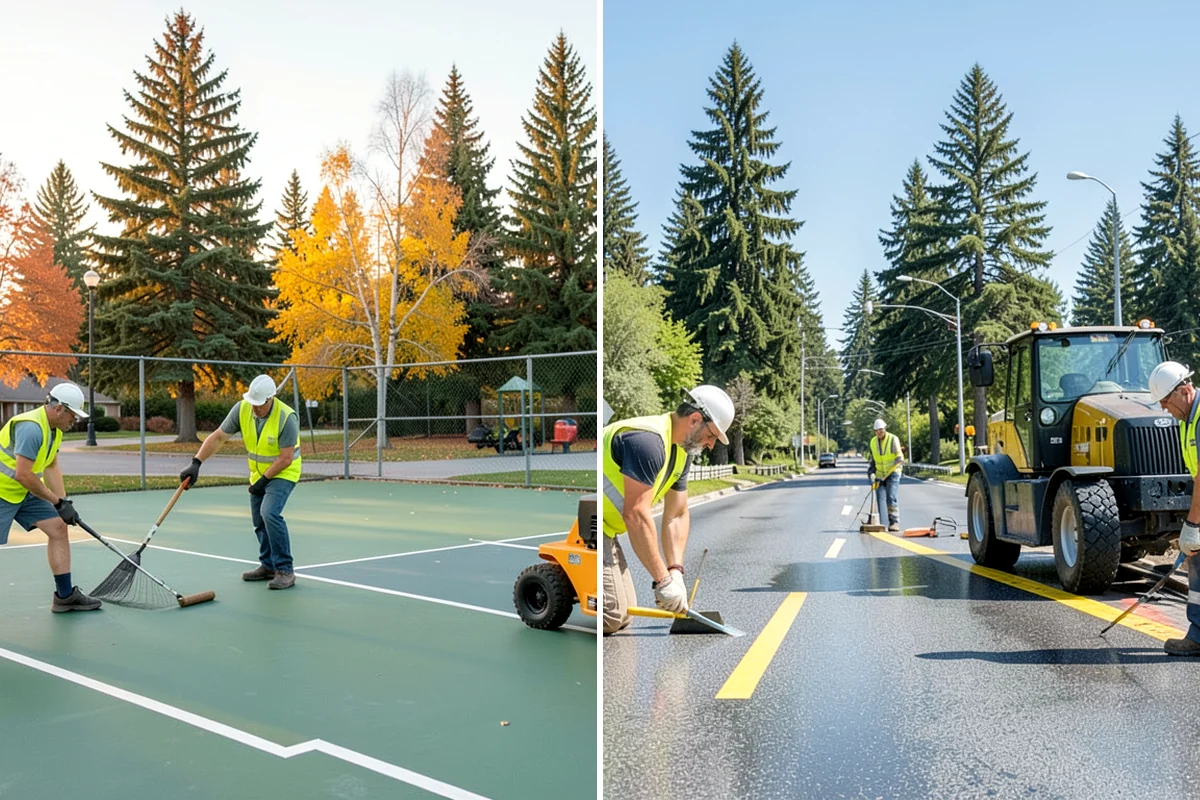 Asphalt Patching in Sedro-Woolley, Skagit County, WA - Mark and saw-cut the failed area to square edges