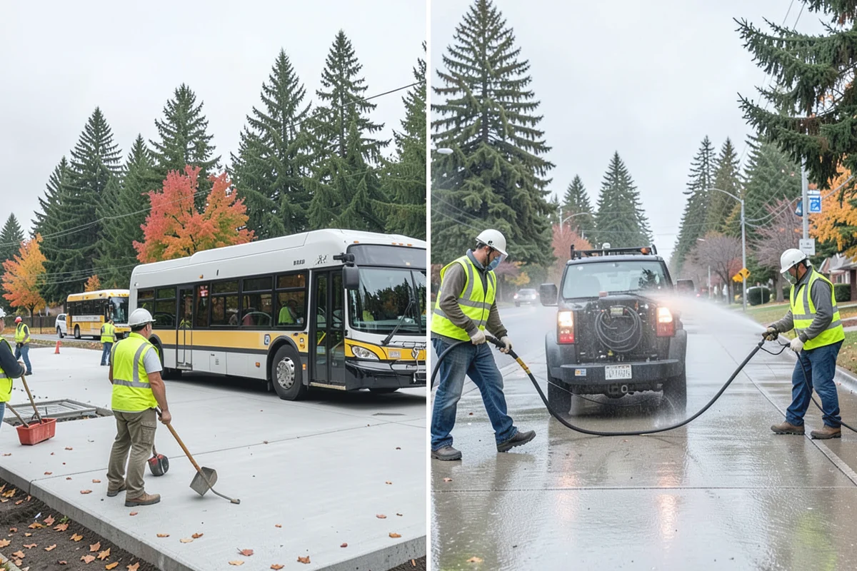 Asphalt Patching in Sumner, Pierce County, WA - Mark and saw-cut the failed area to square edges