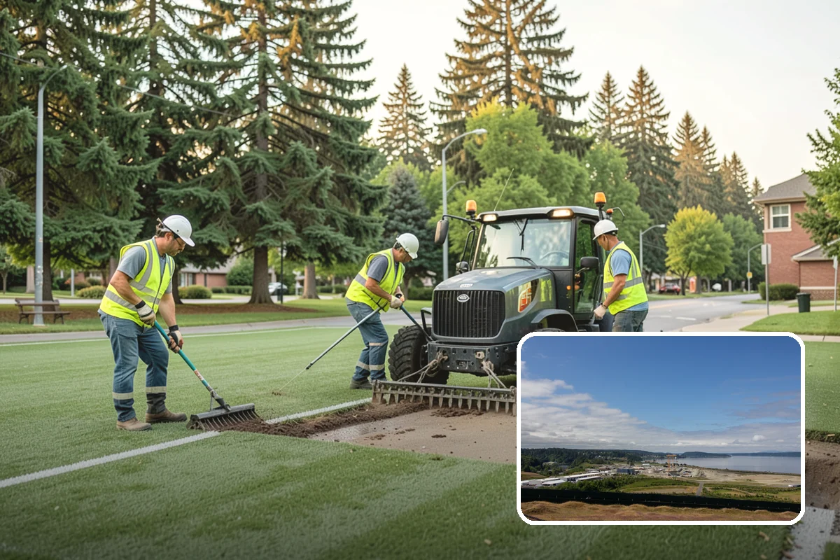 Asphalt Patching in University Place, Pierce County, WA - Failures cut back to sound pavement for lasting repairs