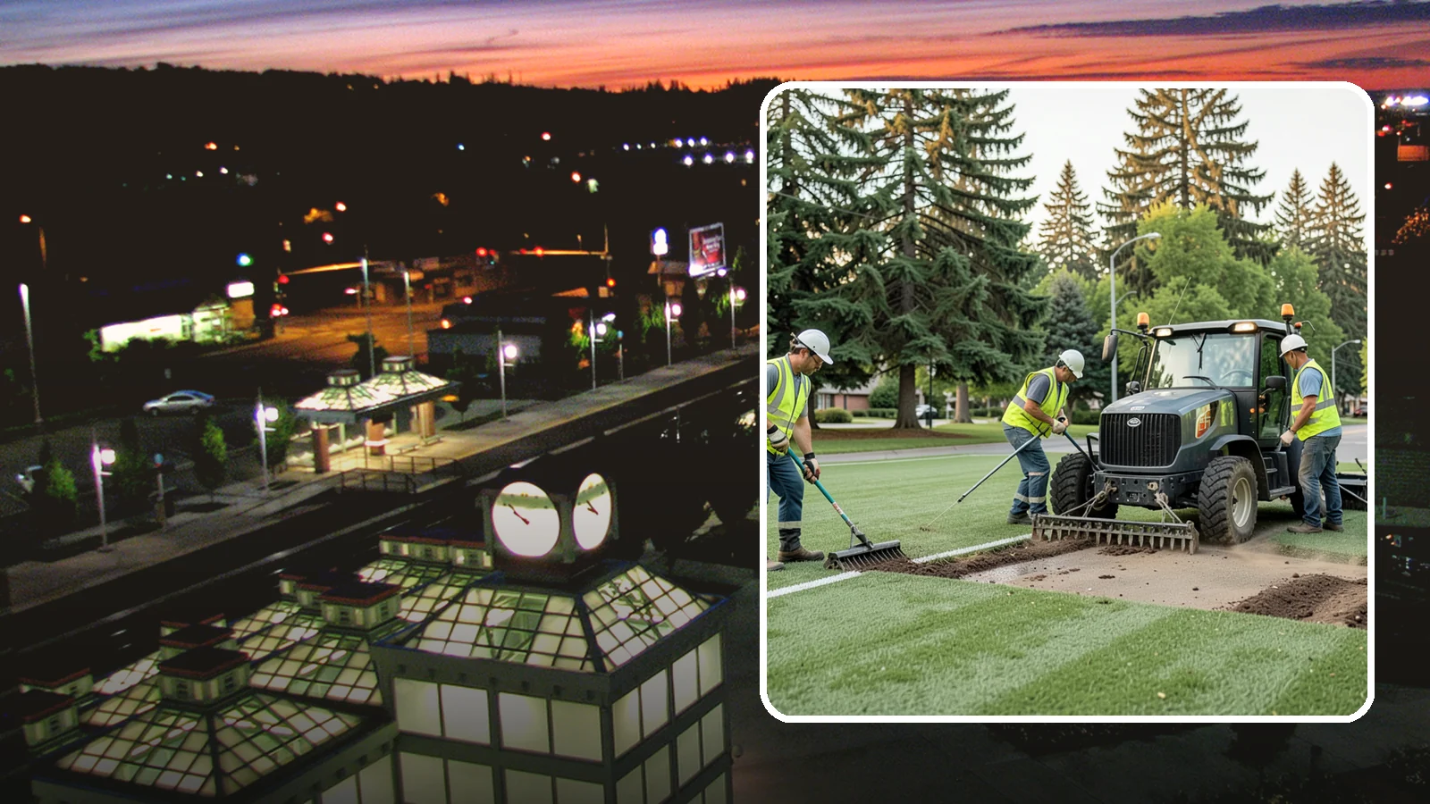 Athletic Field Aeration in Auburn, King County, WA - Core and solid-tine aeration that relieves compaction and improves drainage on heavily used sports fields.