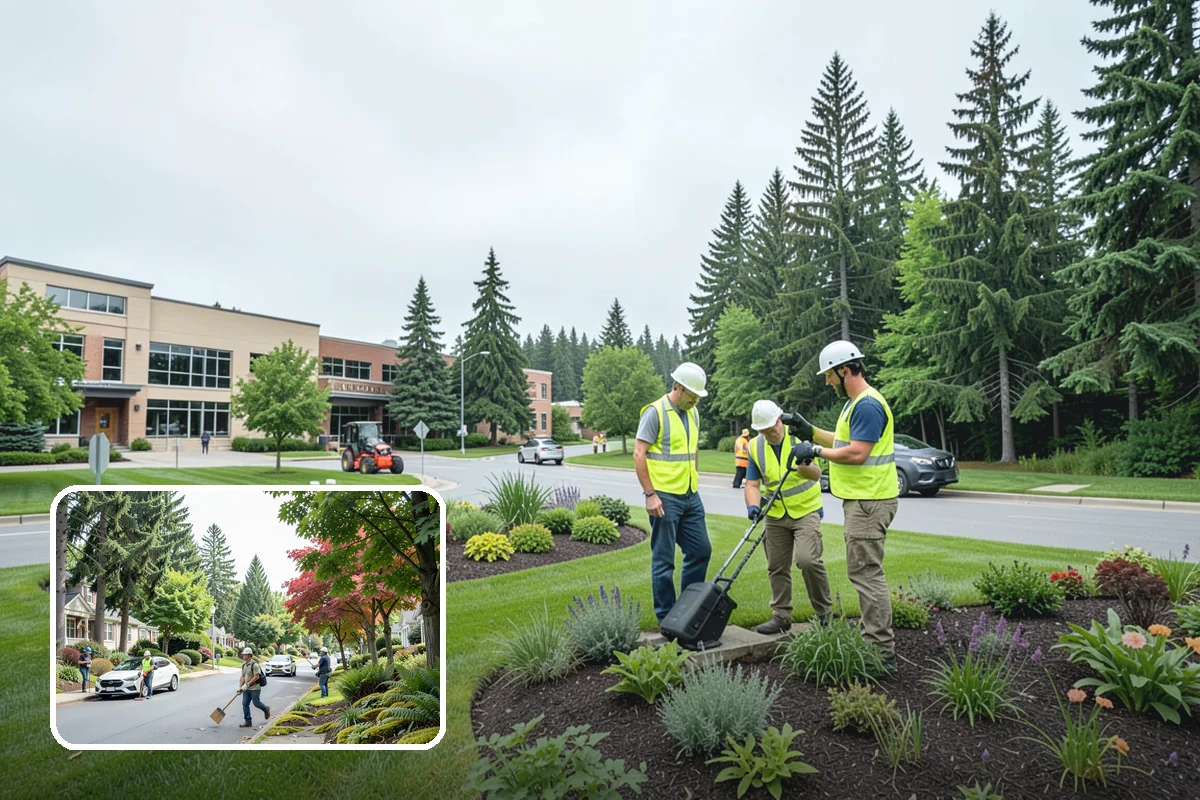 Athletic Field Aeration in Beaux Arts Village, King County, WA - Reduced compaction that improves footing and turf health