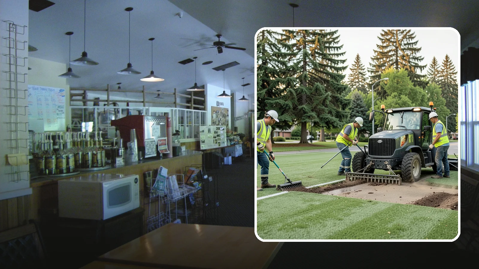 Athletic Field Aeration in Black Diamond, King County, WA - Core and solid-tine aeration that relieves compaction and improves drainage on heavily used sports fields.