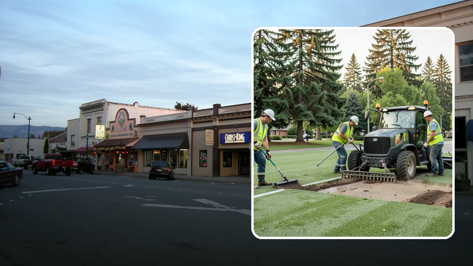 Athletic Field Aeration in Burlington, Skagit County, WA - Core and solid-tine aeration that relieves compaction and improves drainage on heavily used sports fields.