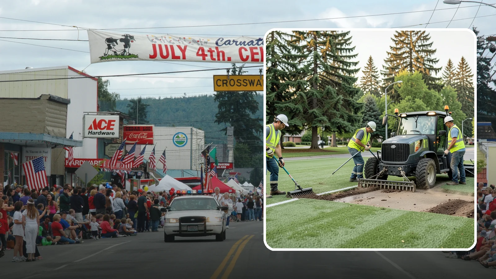 Athletic Field Aeration in Carnation, King County, WA - Core and solid-tine aeration that relieves compaction and improves drainage on heavily used sports fields.