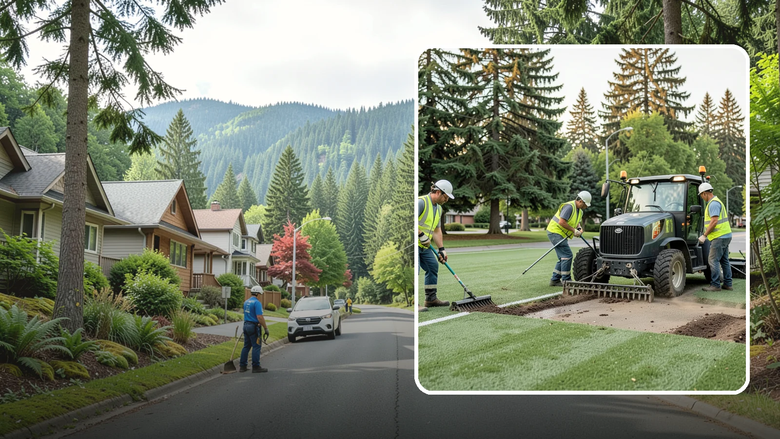 Athletic Field Aeration in Darrington, Snohomish County, WA - Core and solid-tine aeration that relieves compaction and improves drainage on heavily used sports fields.
