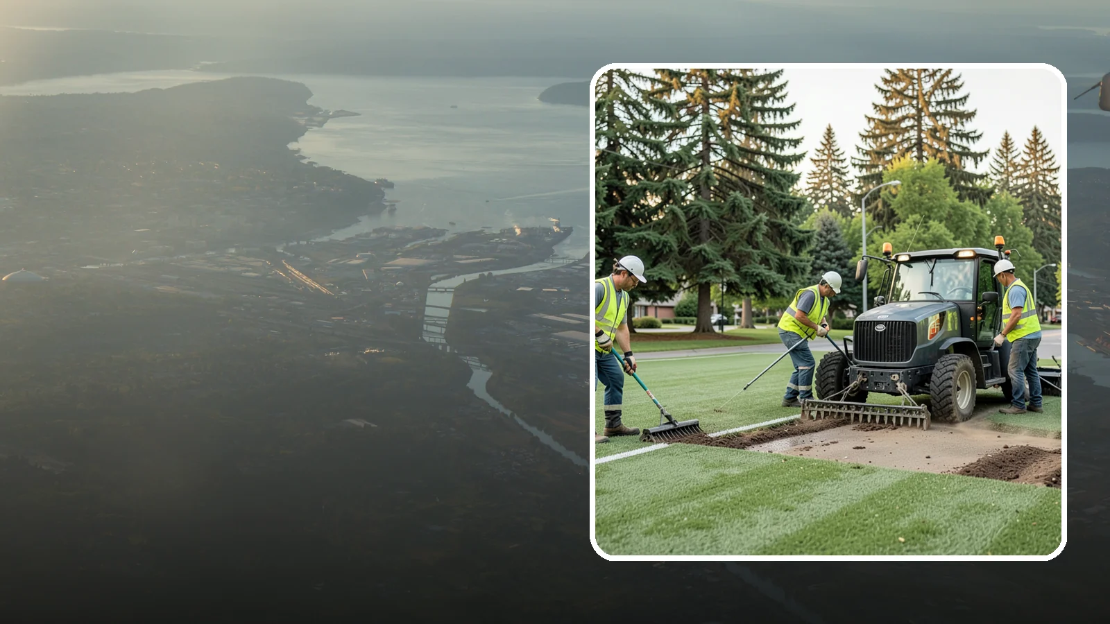 Athletic Field Aeration in Fife, Pierce County, WA - Core and solid-tine aeration that relieves compaction and improves drainage on heavily used sports fields.