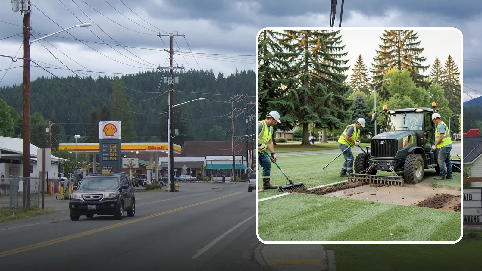 Athletic Field Aeration in Granite Falls, Snohomish County, WA - Core and solid-tine aeration that relieves compaction and improves drainage on heavily used sports fields.