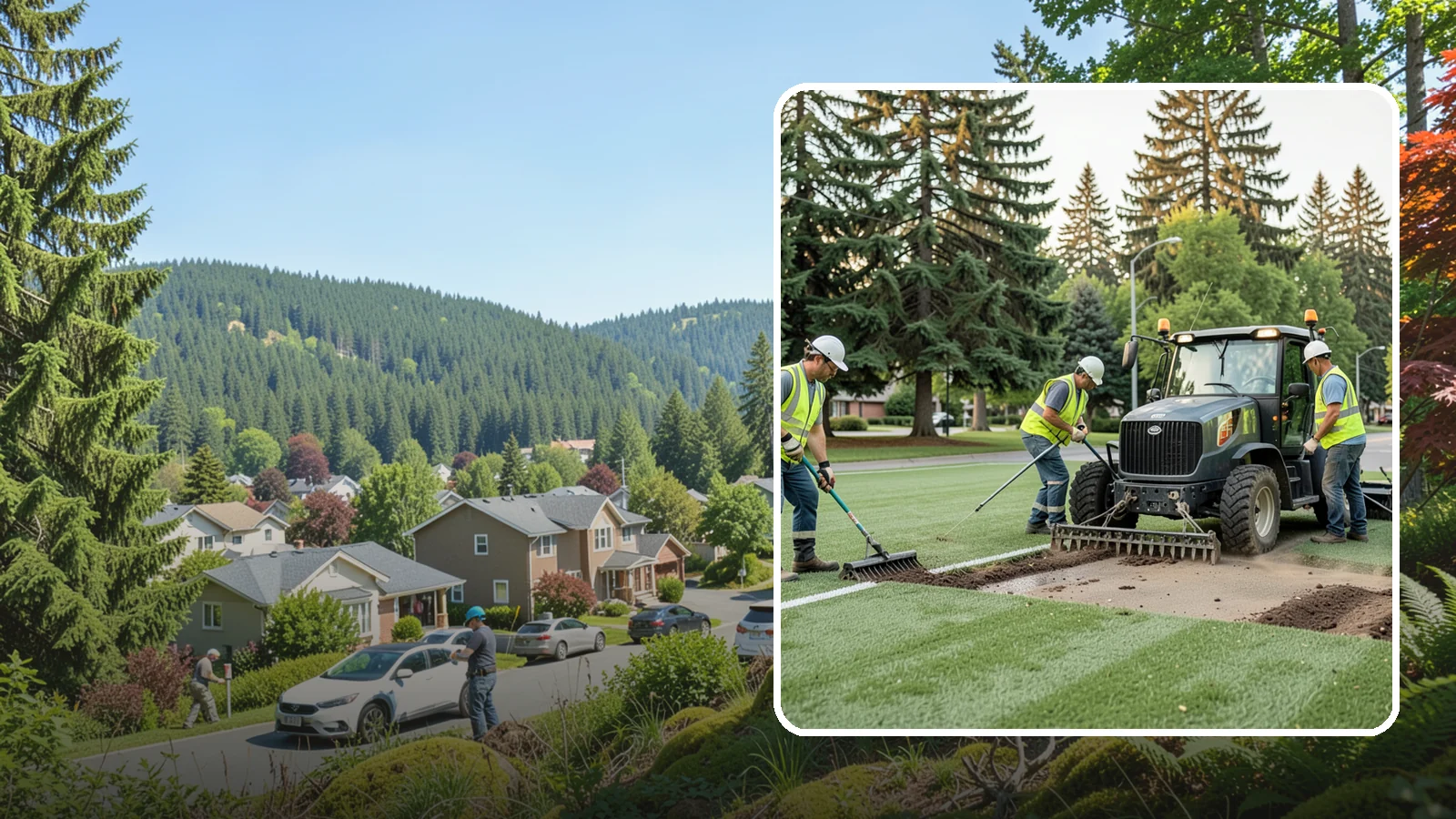 Athletic Field Aeration in Index, Snohomish County, WA - Core and solid-tine aeration that relieves compaction and improves drainage on heavily used sports fields.