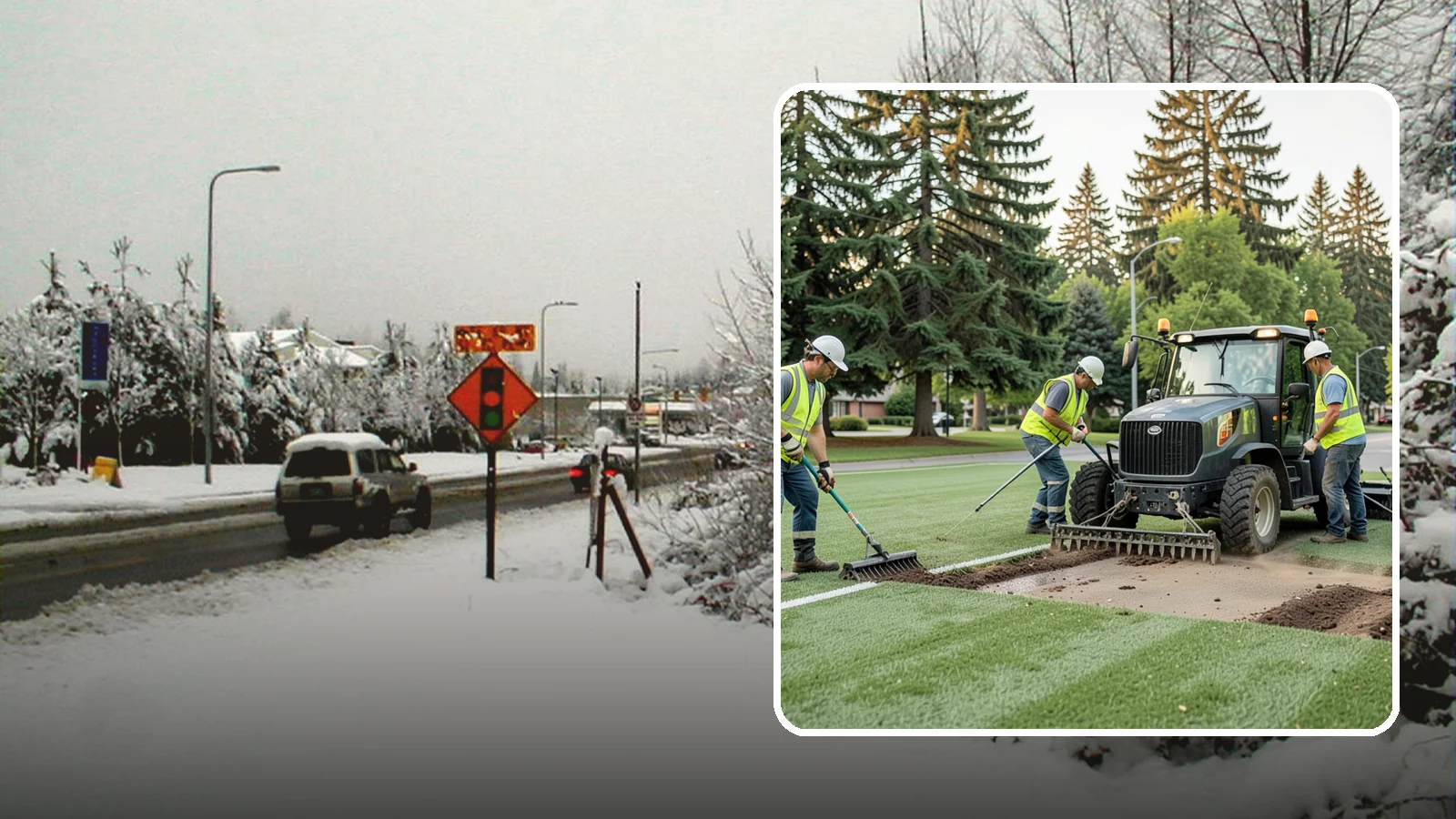 Athletic Field Aeration in Newcastle, King County, WA - Core and solid-tine aeration that relieves compaction and improves drainage on heavily used sports fields.
