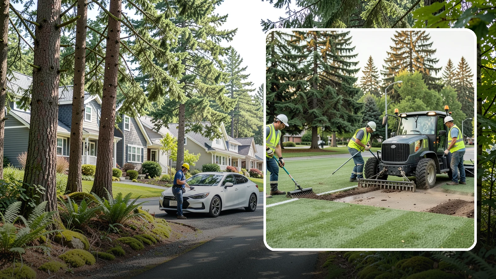 Athletic Field Aeration in Normandy Park, King County, WA - Core and solid-tine aeration that relieves compaction and improves drainage on heavily used sports fields.
