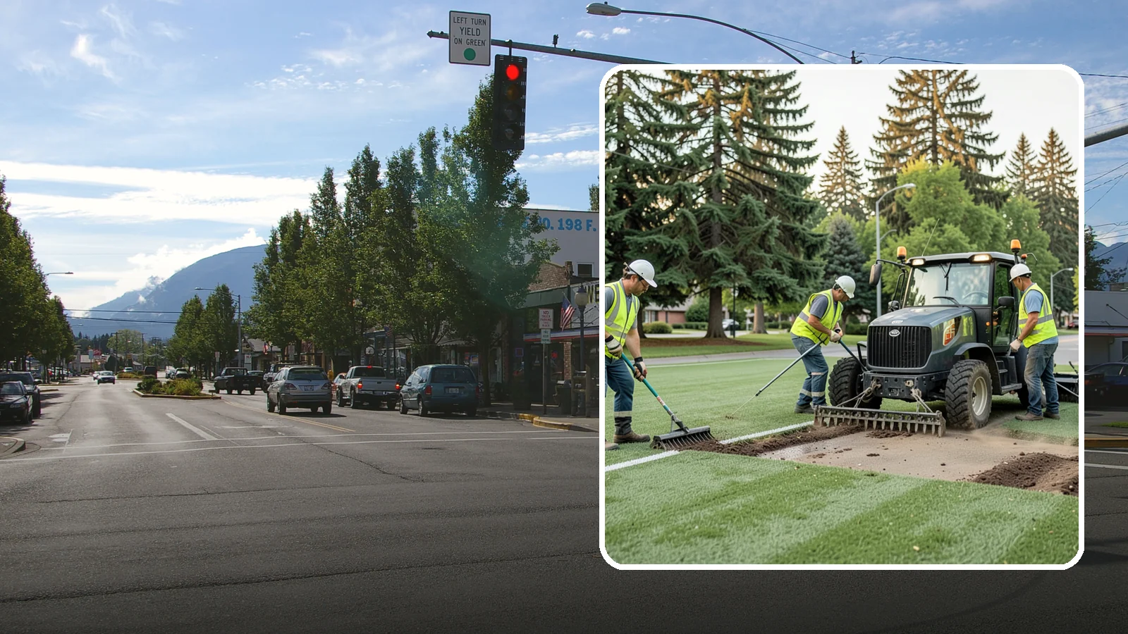 Athletic Field Aeration in North Bend, King County, WA - Core and solid-tine aeration that relieves compaction and improves drainage on heavily used sports fields.