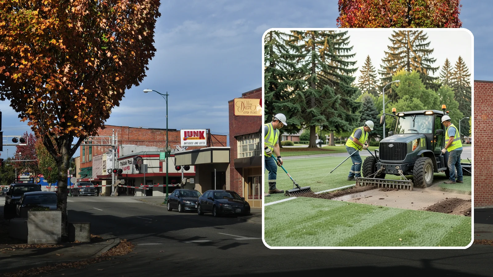 Athletic Field Aeration in Puyallup, Pierce County, WA - Core and solid-tine aeration that relieves compaction and improves drainage on heavily used sports fields.