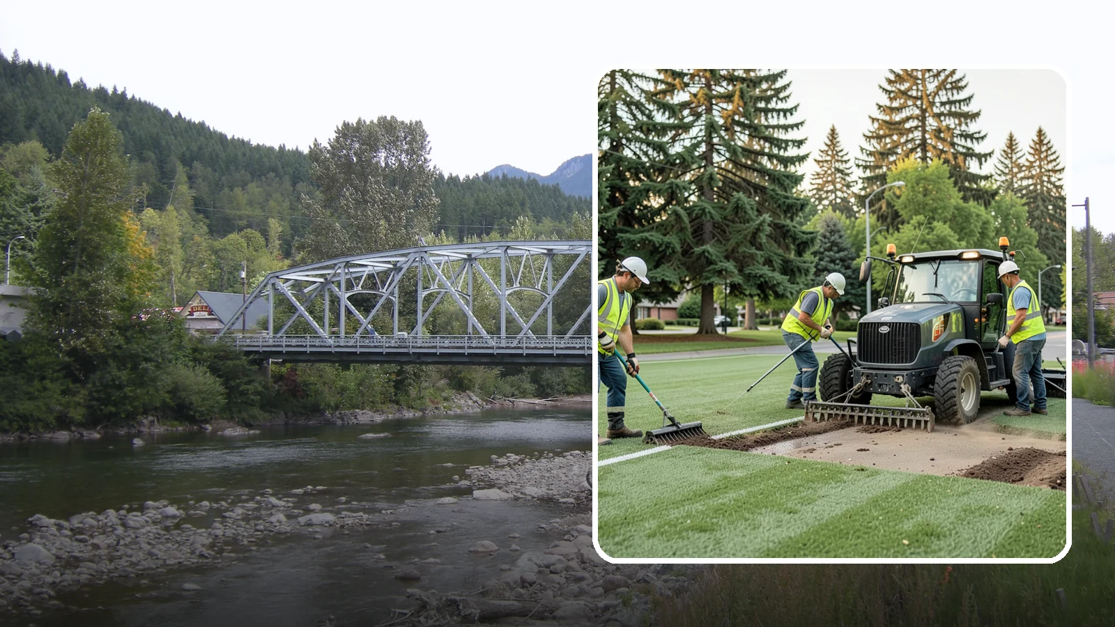 Athletic Field Aeration in Skykomish, King County, WA - Core and solid-tine aeration that relieves compaction and improves drainage on heavily used sports fields.