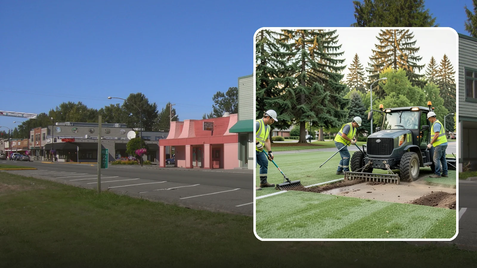 Athletic Field Aeration in Snoqualmie, King County, WA - Core and solid-tine aeration that relieves compaction and improves drainage on heavily used sports fields.