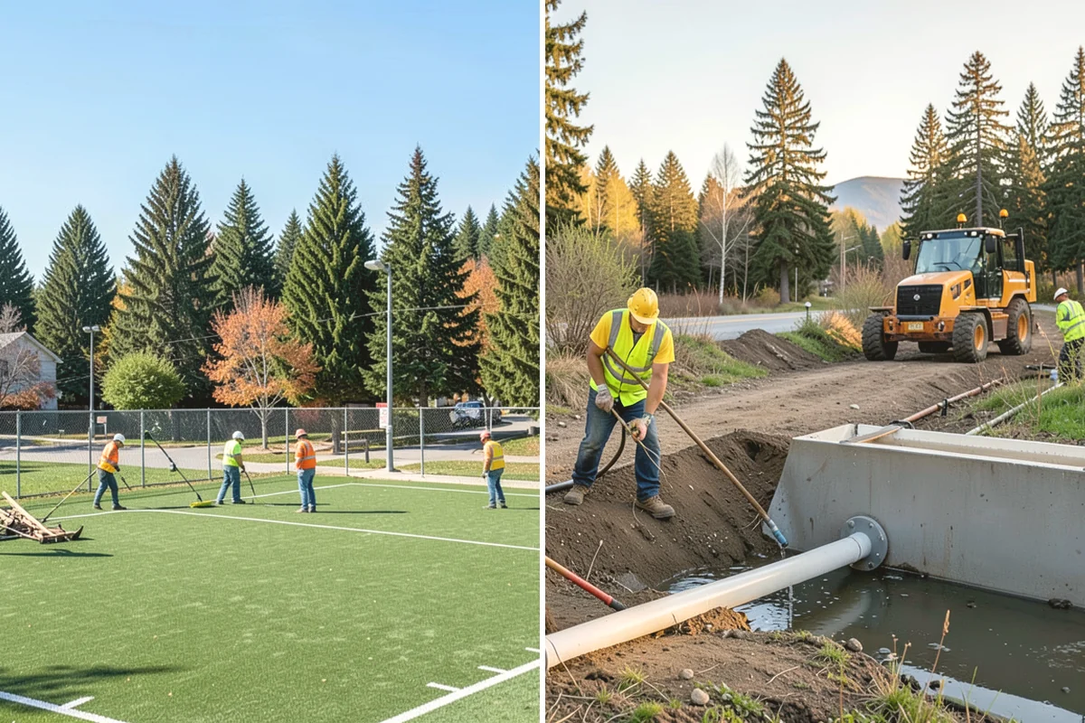 Athletic Field Aeration in Steilacoom, Pierce County, WA - Assess soil compaction, drainage, and field-use intensity