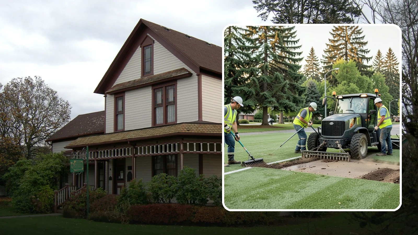 Athletic Field Aeration in Sumner, Pierce County, WA - Core and solid-tine aeration that relieves compaction and improves drainage on heavily used sports fields.