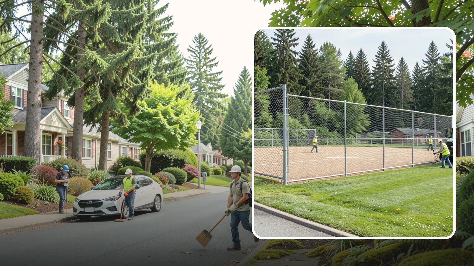 Athletic Field Fencing in Beaux Arts Village, King County, WA - Install backstops, outfield fencing, and enclosures for ballfields and athletic facilities.