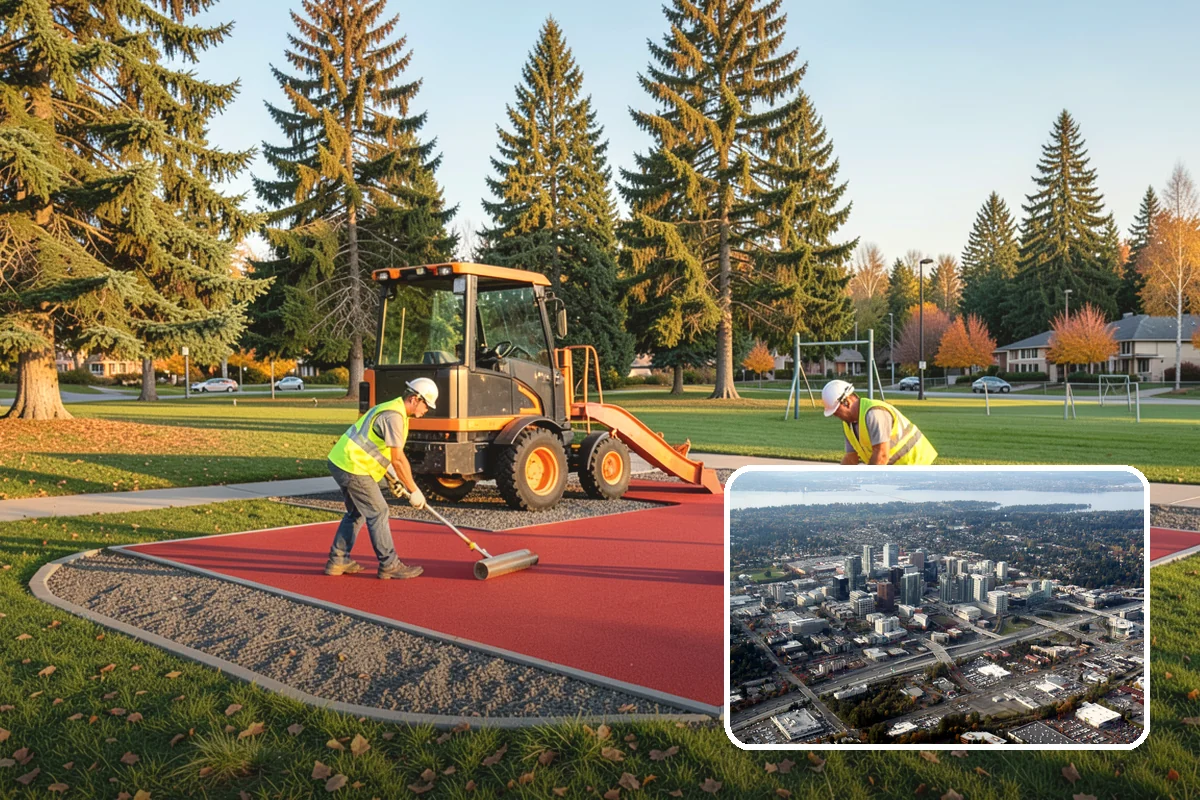 Athletic Field Fencing in Bellevue, King County, WA - Withstands ball impact and heavy league use