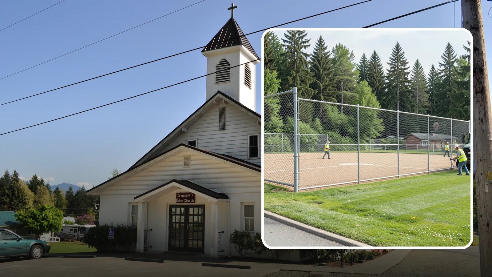 Athletic Field Fencing in Concrete, Skagit County, WA - Install backstops, outfield fencing, and enclosures for ballfields and athletic facilities.