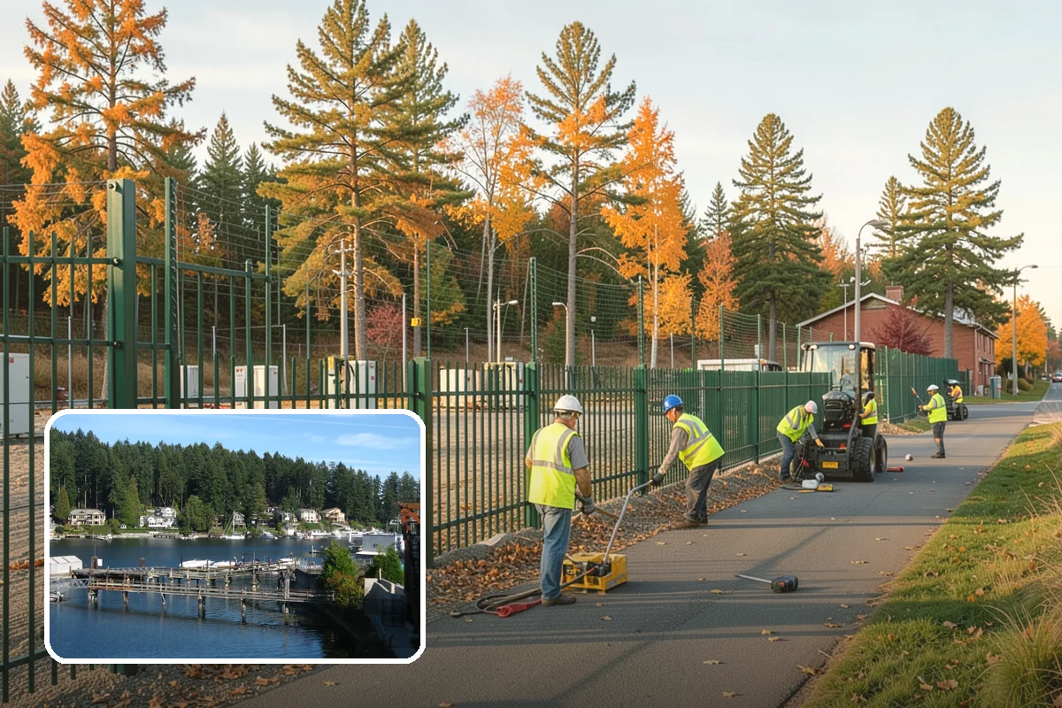 Athletic Field Fencing in Gig Harbor, Pierce County, WA - Withstands ball impact and heavy league use