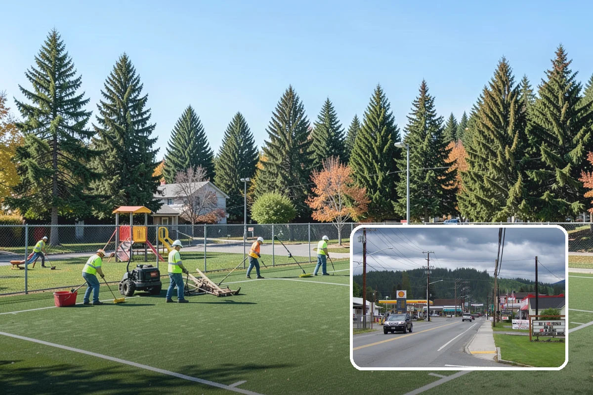Athletic Field Fencing in Granite Falls, Snohomish County, WA - Withstands ball impact and heavy league use